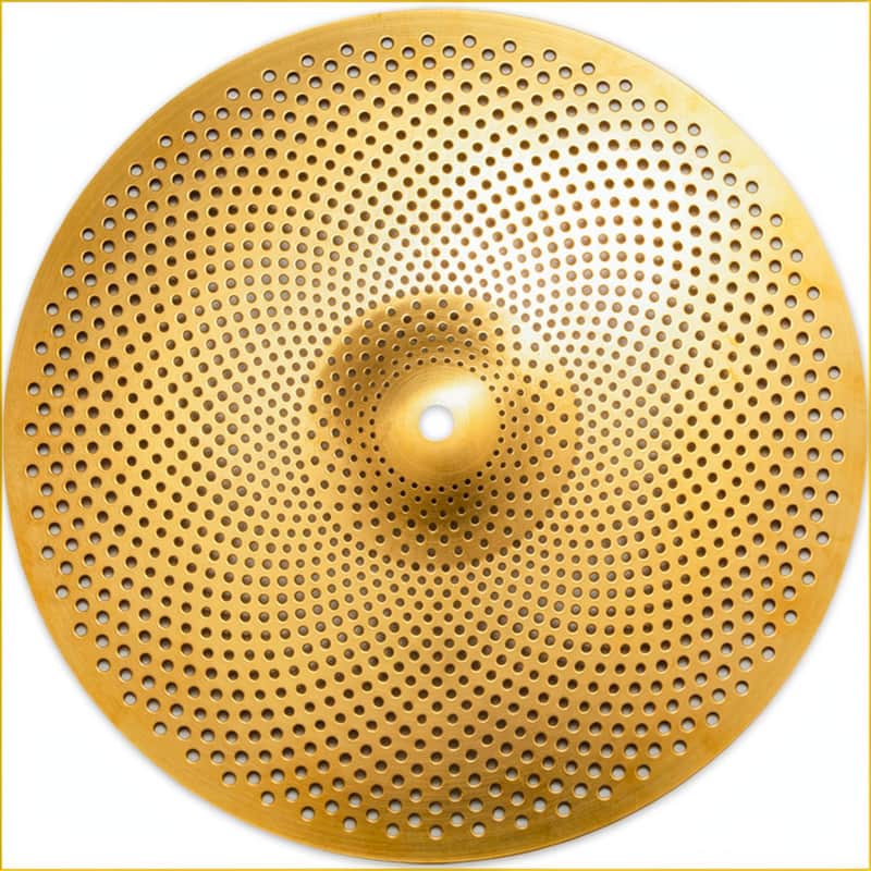20 inch Low Volume Ride Cymbal, Quiet Silent Ride for Drum Practice (Gold, 1 Pieces) image 1