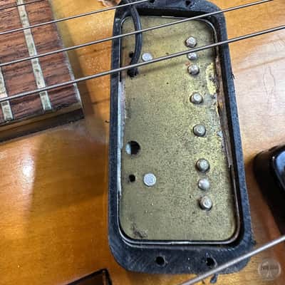 Höfner Double Neck Bass/Guitar Modell 191-1 from 1961 in sunburst with transport case image 11
