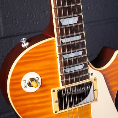 History TH-LS Lemon Drop Burst MIJ Fujigen Lacquer LP-Style w/ Heritage Wood LDB image 10