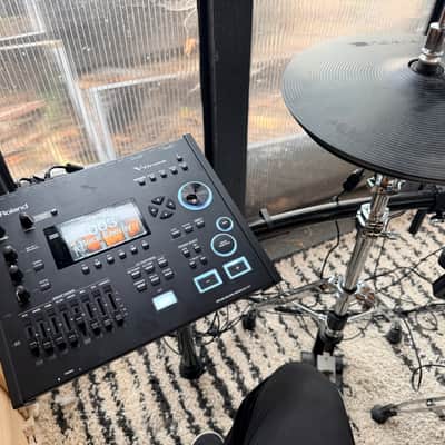 Roland TD713 V-Drum Kit with Mesh Pads 2024 - Present - Black image 6