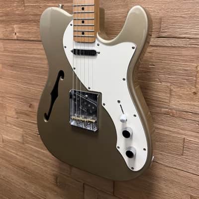 Fender / Squier Telecaster Thinline Parts Guitar 2017 - Shoreline Gold- 7lbs .5oz image 6