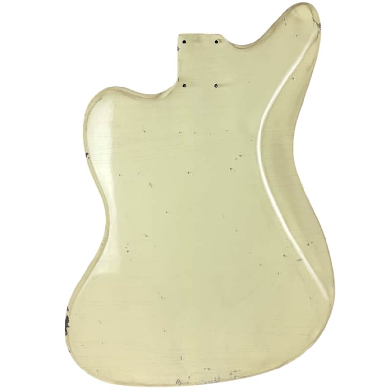 MJT Aged Relic Nitro Jazzmaster Body - Vintage White | Reverb
