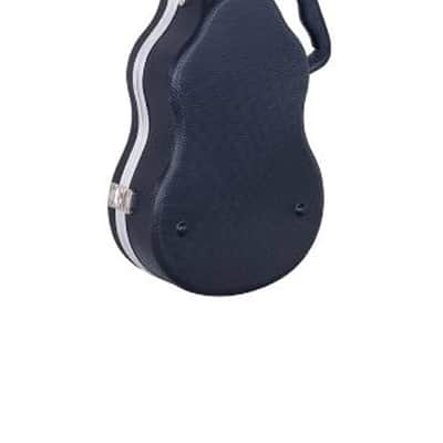Crossrock 4 Strings Concert Ukulele ABS Hard Case with Aluminum Valance,Black image 3