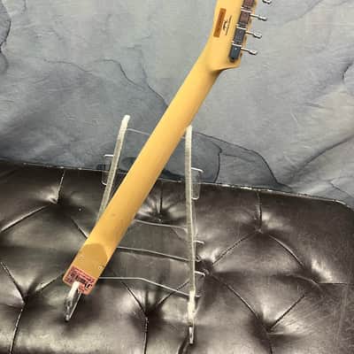 Squier Loaded Telecaster Neck with Block Inlays, Charcoal Frost Metallic Painted Headstock Face image 4