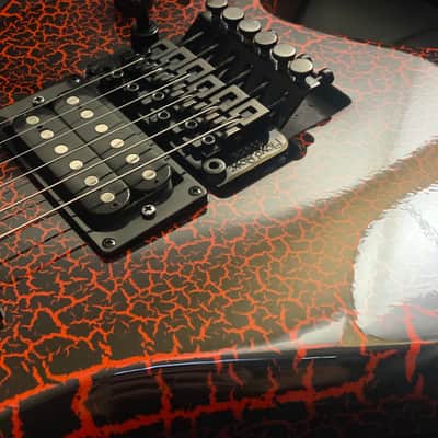 Pre Loved B.C Rich Ltd Ed Stranger Things "Eddie's Guitar" Warlock | Crackle image 19