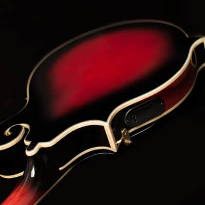 Washburn M3SWETWRK Florentine Mandolin Electric Wine Red w/ Case (B-Stock) image 12