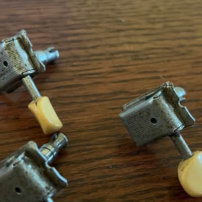 1964 1965 1966 set Fender Musicmaster Duo Sonic Mustang guitar tuners tuning pegs image 4