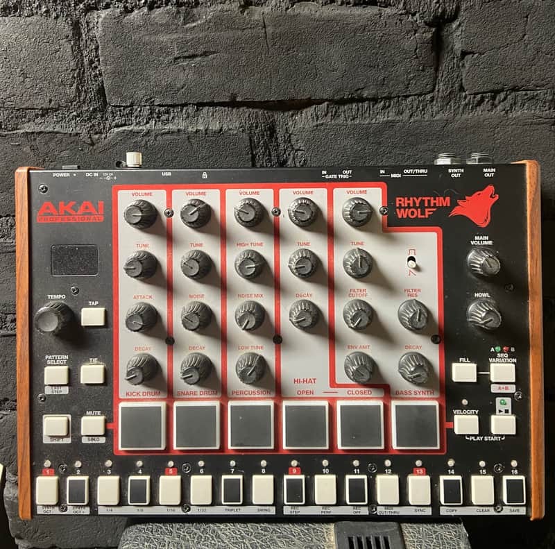 Akai Rhythm Wolf Analog Drum Machine and Bass Synthesizer | Reverb