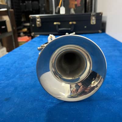 Used Conn USA 100B Bb Silver Trumpet with Conn 7C Mouthpiece & Original Case Just Serviced image 7