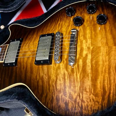 HERITAGE 20th ANNIVERSARY H150 KALAMAZOO USA LES PAUL STYLE R9 CUSTOM SHOP QUILT TOP 2005 TOBACCO BURST image 1