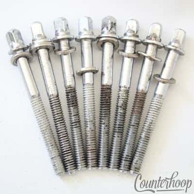 Ludwig 8x 2 5/16"Tension T-Rods Floor Tom Drum Vintage 60s Chrome Hardware Parts image 1
