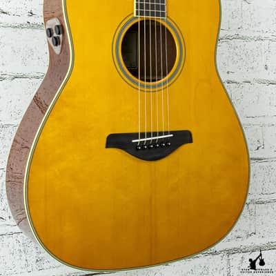 Yamaha FG-TA TransAcoustic Dreadnought Vintage Tint image 2