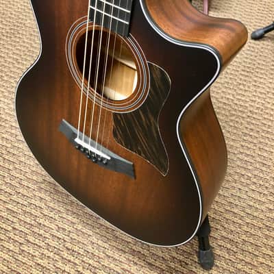 Taylor 324ce Baritone-8 LTD Grand Auditorium, Tropical Mahogany Top, Back & Sides with Hardshell Case image 8