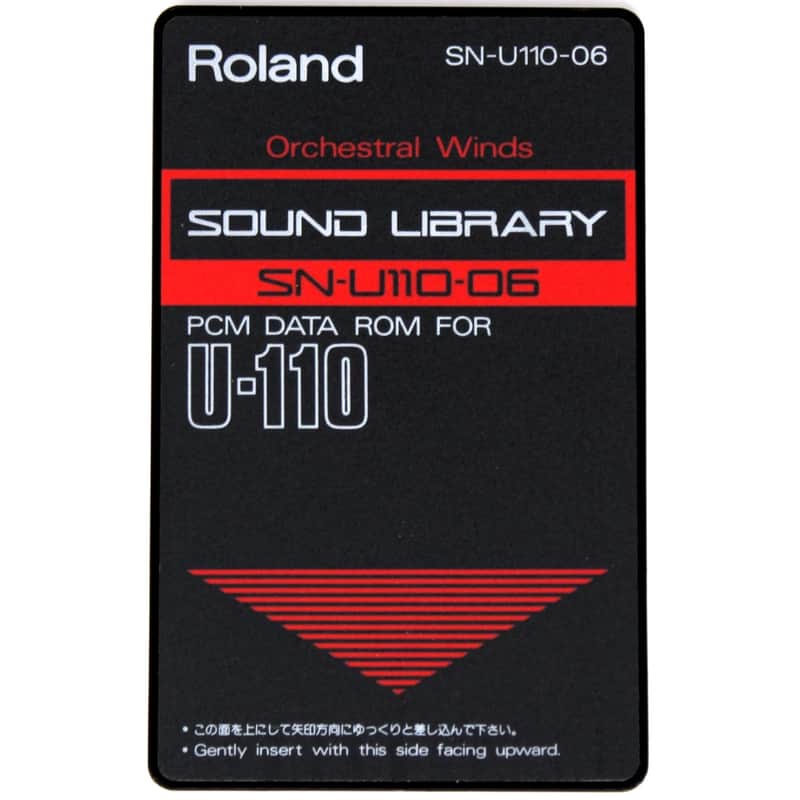 Roland SN-U110-06 Orchestral Winds Sound Library Rom Card For U-110 U-220 image 1