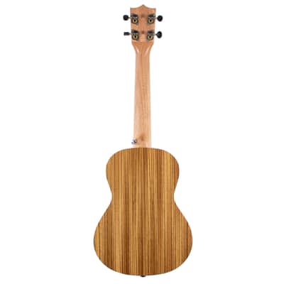 Honolua Ukuleles Honu Limited Edition Zebrawood Tenor Ukulele HO-31ZW w/Bag image 4