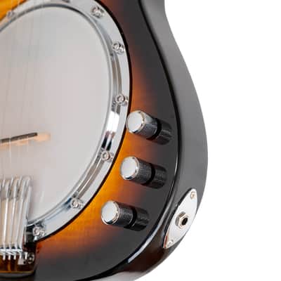 Gold Tone EBT Solid Mahogany Tele Body Flame Maple Top Maple Neck 5-String Electric Banjo w/Hard Case image 6