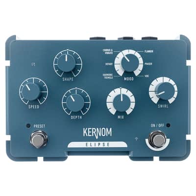 Kernom ELIPSE Modulation Effects Pedal, Morph Between Chorus, Tremolo, Flanger, Blue image 1