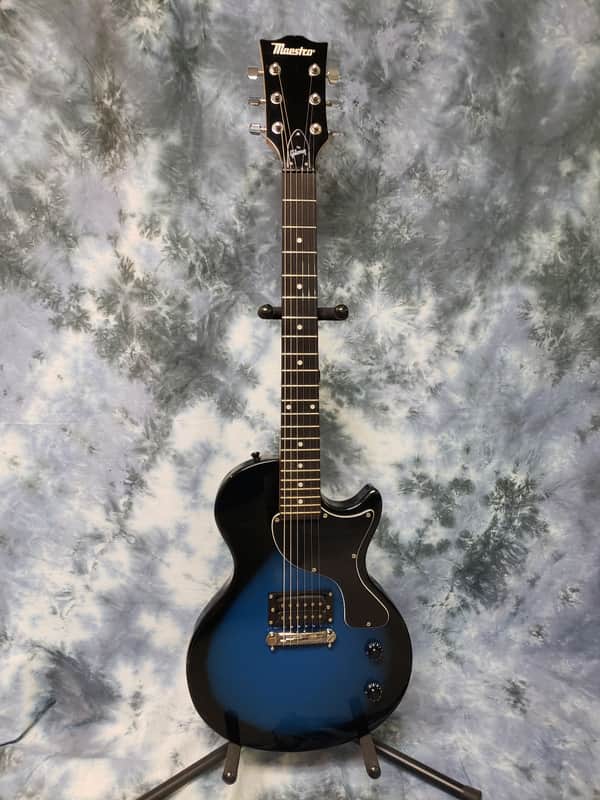 2008 Maestro Les Paul Jr Blueburst Pro Setup New Strings | Reverb