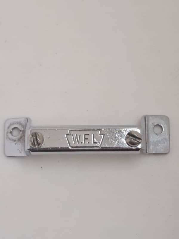 Ludwig W.F.L. Snare Drum Butt Plate Vtg 50's P32- Drum Part- Chrome Plated image 1