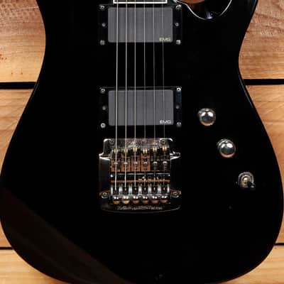 ESP JEFF HANNEMAN LTD JH600 Slayer Signature Axe Black w/ Dagger Inlays 10518 image 5