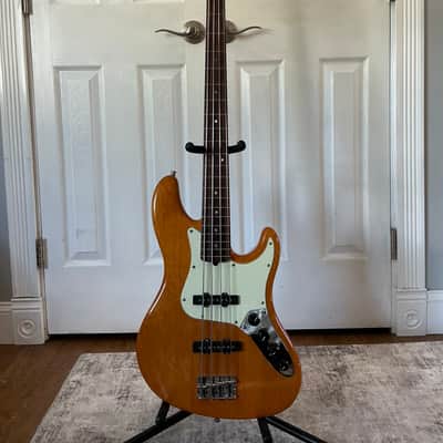 Fender American Deluxe Jazz Bass 2008 -Fretless - Amber image 1