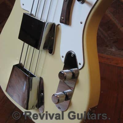 1970's Vintage Made in Japan Angelica Deluxe Tele Bass, all original with Case image 18