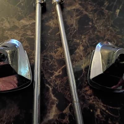 Vintage Remo Quadra Bass Drum Parts mount spurs 80s image 5