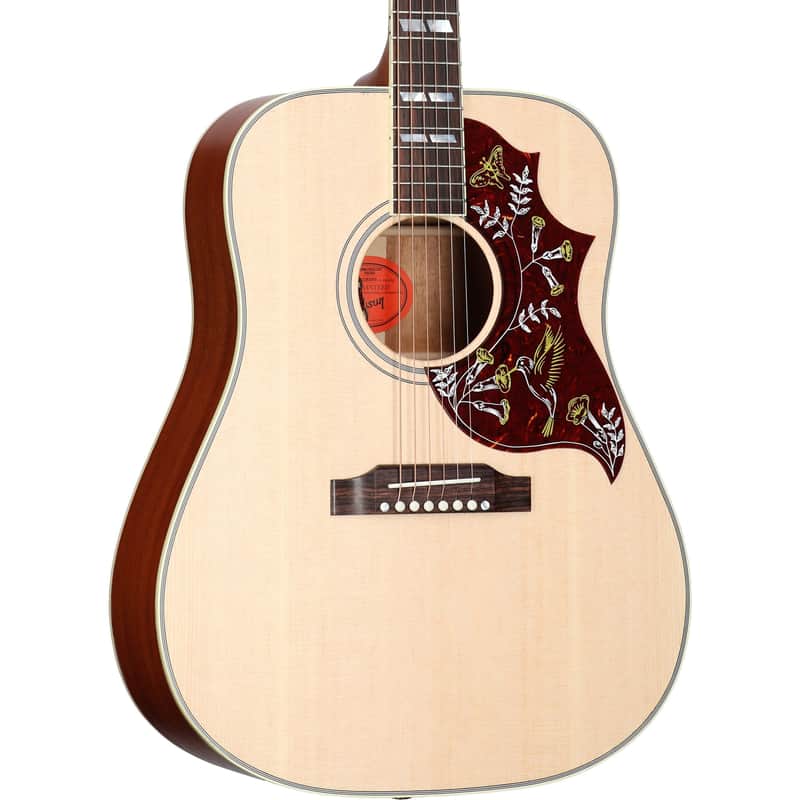 Gibson Hummingbird Faded Acoustic-Electric Guitar, Antique Natural image 1