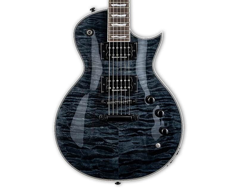 ESP LTD EC-1000 Electric Guitar w/Piezo - See Thru Black image 1