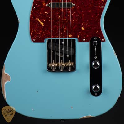 2024 - Suhr Eddie's Guitars Exclusive Roasted Classic T Antique - Daphne Blue #78332 image 2