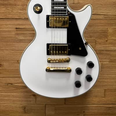 Epiphone Les Paul Custom "Inspired by Gibson Custom" Guitar 2024 - Alpine White 8lbs 5oz w/Hard Case. New! image 7