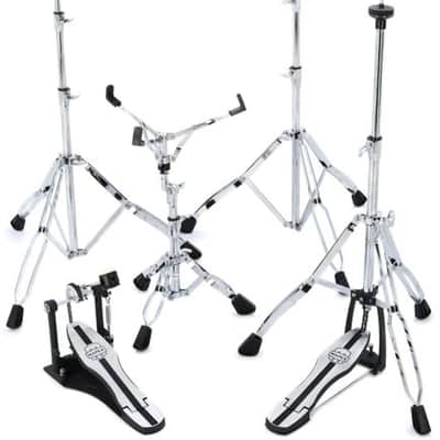 Mapex HP4005 5-piece Venus 400 Series Hardware Pack with Single Pedal - Chrome-plated image 2