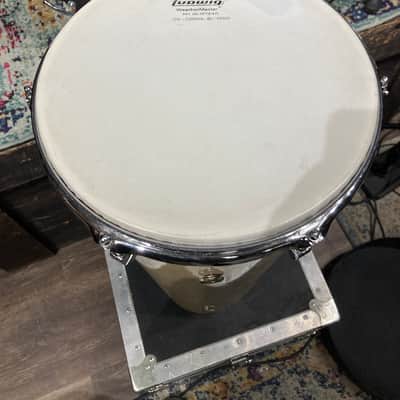 Frankie Banali's Quiet Riot, Ludwig 12" No. 2374P Conga w/Case Blue/Olive - Maple Cortex image 4