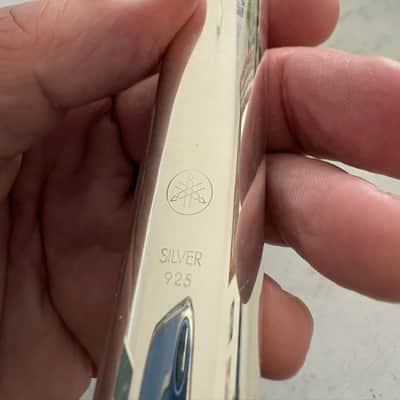 Yamaha YFL-481 Intermediate B-Foot Flute 2010s - Silver image 21