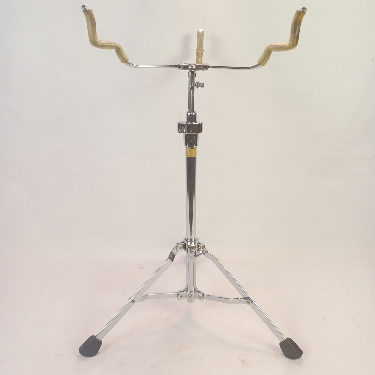 Pearl Snare Drum Stand Single-Braced Tripod + Vintage Basket Chrome Plating — main photograph