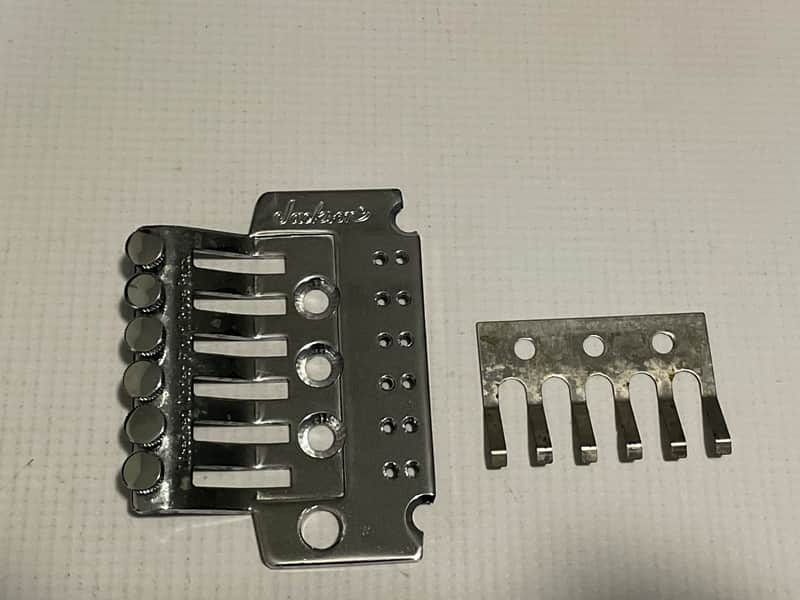 2000's Japan Jackson Licensed JT-580LP Floyd Rose Tremolo Bridge Chrome Base Plate image 1
