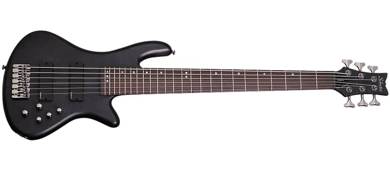 Schecter Stiletto Studio-6 Active 6-String Bass See-Thru | Reverb