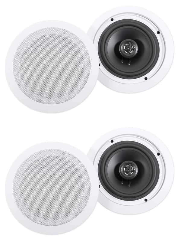 (4) Rockville HC655-16 6.5" 500 Watt In-Ceiling Home Theater Speakers 16 Ohm image 1