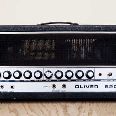 1971 Oliver B200 Duoflex Vintage Bass Amp Head 7027 Ampeg USA, Powerflex image 2
