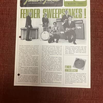 Fender Facts Newsletters 1965-67 image 6