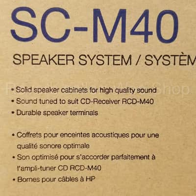 Denon SC-M40 Black Bookshelf Speakers, New in Open Box, RCD-M40 image 4