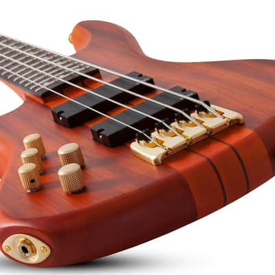 Schecter Stiletto Studio-4 LH Honey Satin image 4