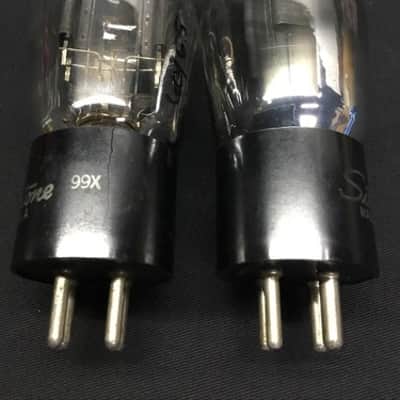 NICE PAIR Silvertone Type 80 RECTIFIER Coke Bottle ST Radio VACUUM TUBES 118733 image 2