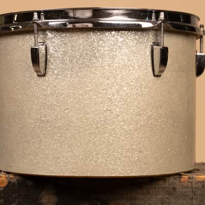 1970s Ludwig 9x13 Silver Sparkle Concert Tom image 3