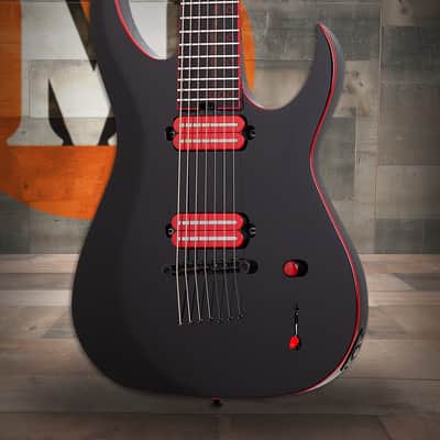 Schecter Sunset-7 Red Dawn - Gloss Black (3891) image 1