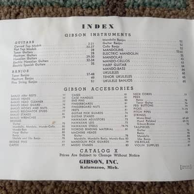 Vintage 1937 Gibson Full-Line Catalog X! Extremely Rare, Original Case Candy, Paperwork! image 3