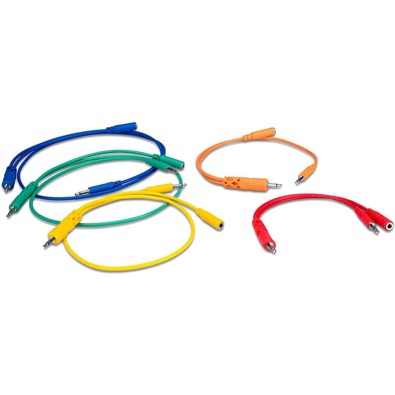 Hosa Hopscotch 3.5mm TS Eurorack Patch Cables - Various Lengths (5-Pack) image 1