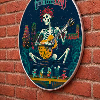 Grateful Dead, Concert Poster Artwork of Bertha, 22" Bass Drumhead image 4