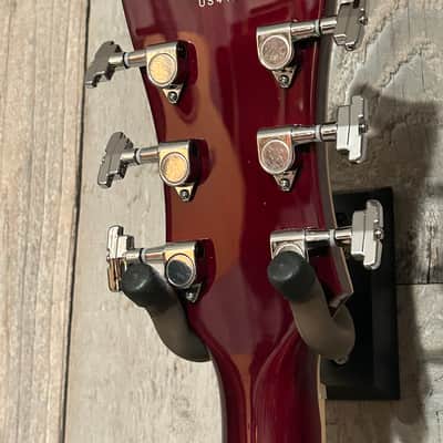 D'Angelico Premier DC Semi-Hollow Double Cutaway with Stairstep Tailpiece Trans Wine, Pro Setup Very Nice ! image 15