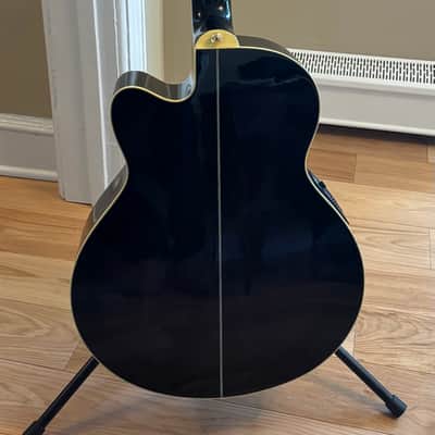 Ibanez AEL2012E-TKS-14-01 made in 2010 - Black semi-transparent w/ gig bag image 6